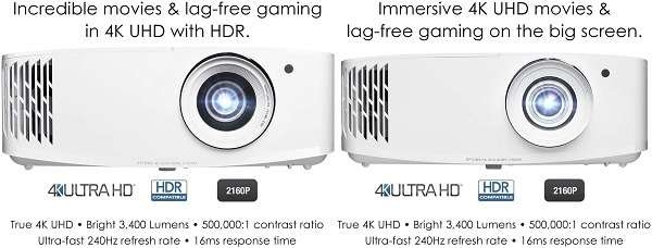 What Are The Differences And Similarities Between  Optoma uhd30 vs uhd50x