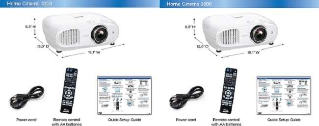 What Are The Differences Between Epson 3200 vs 3800 Projector