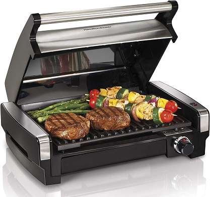 Best Smokeless Indoor Grills - Hamilton Beach 25360 Electric Indoor Searing Grill